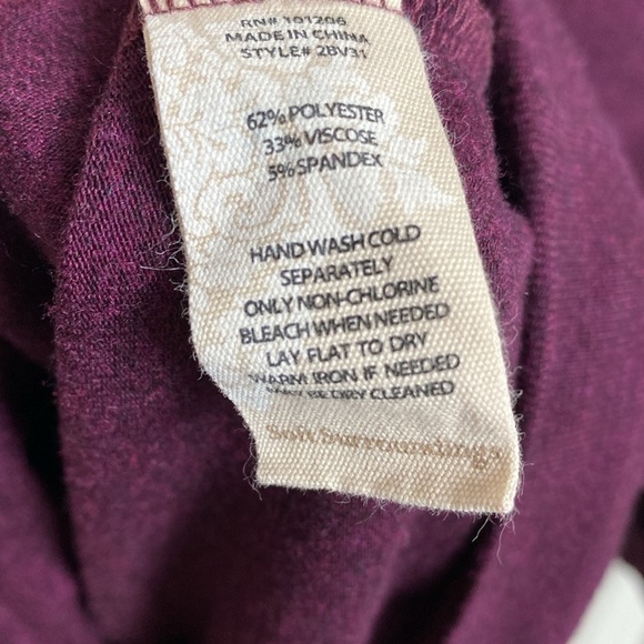 Soft Surroundings Long Sleeve V Neck Asymmetrical Sweater Size S - Picture 10 of 13